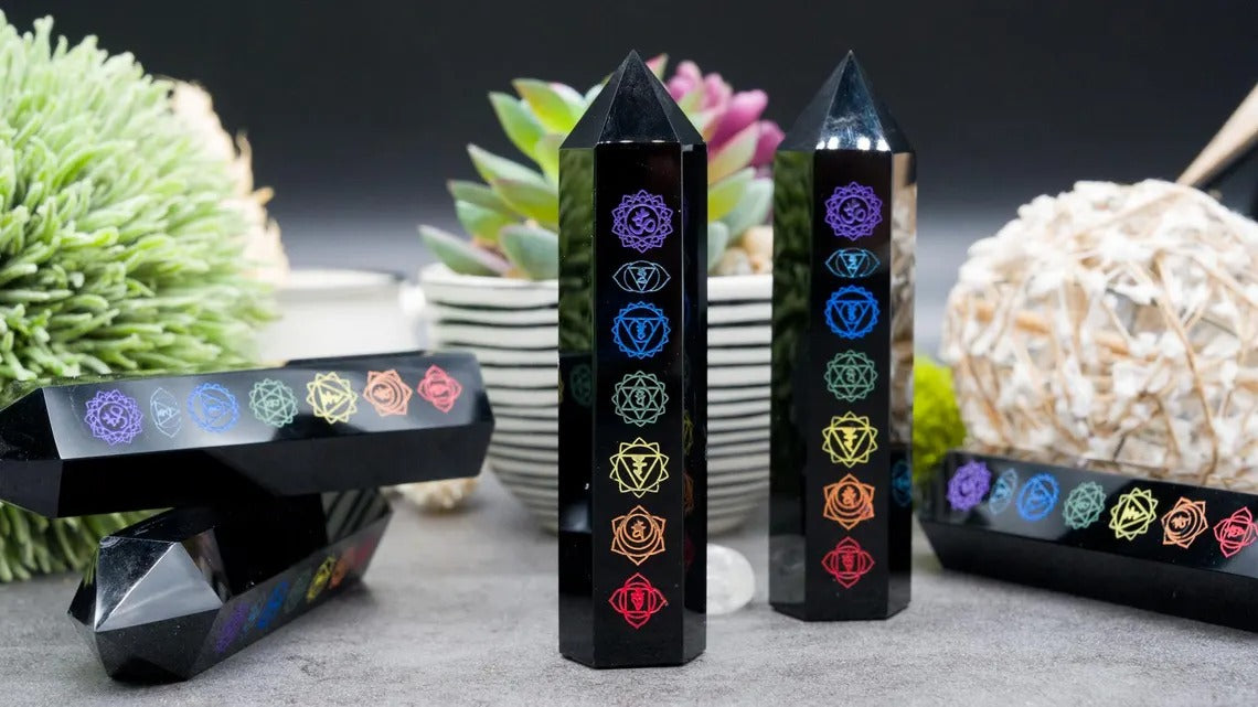 Seven Chakra Tower Wand