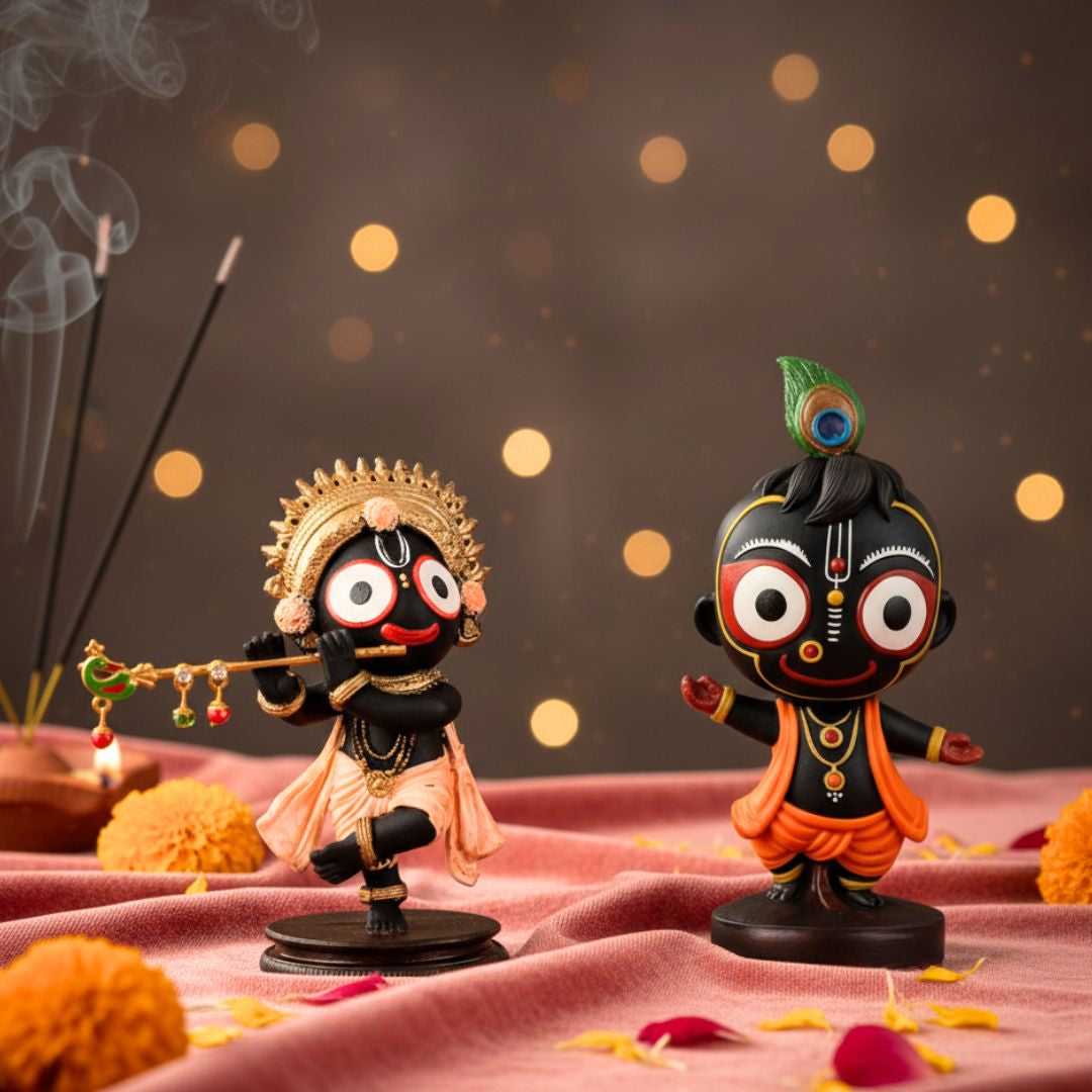 Standing & Dancing Form Of Jagannath Murti Set