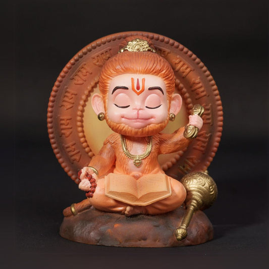 Meditating Hanuman Ji Idol