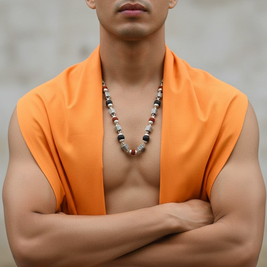 5 Mukhi Rudraksha Karungali Mala