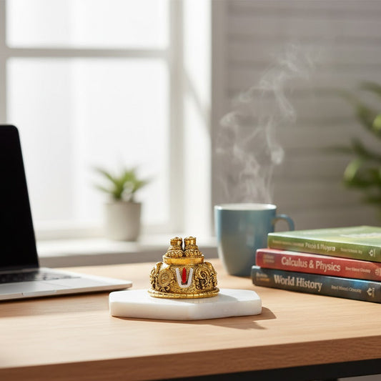 Balaji Charan with Shanku Chakra Namam – Gold Plated