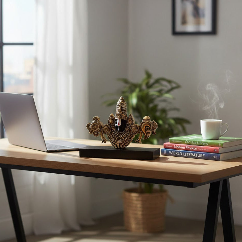 Balaji Gold Plated Plated Face Idol