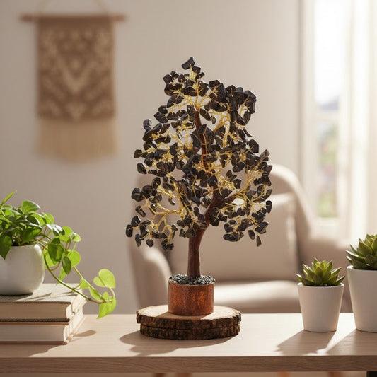 Black Tourmaline Crystal Tree – 300 Beads