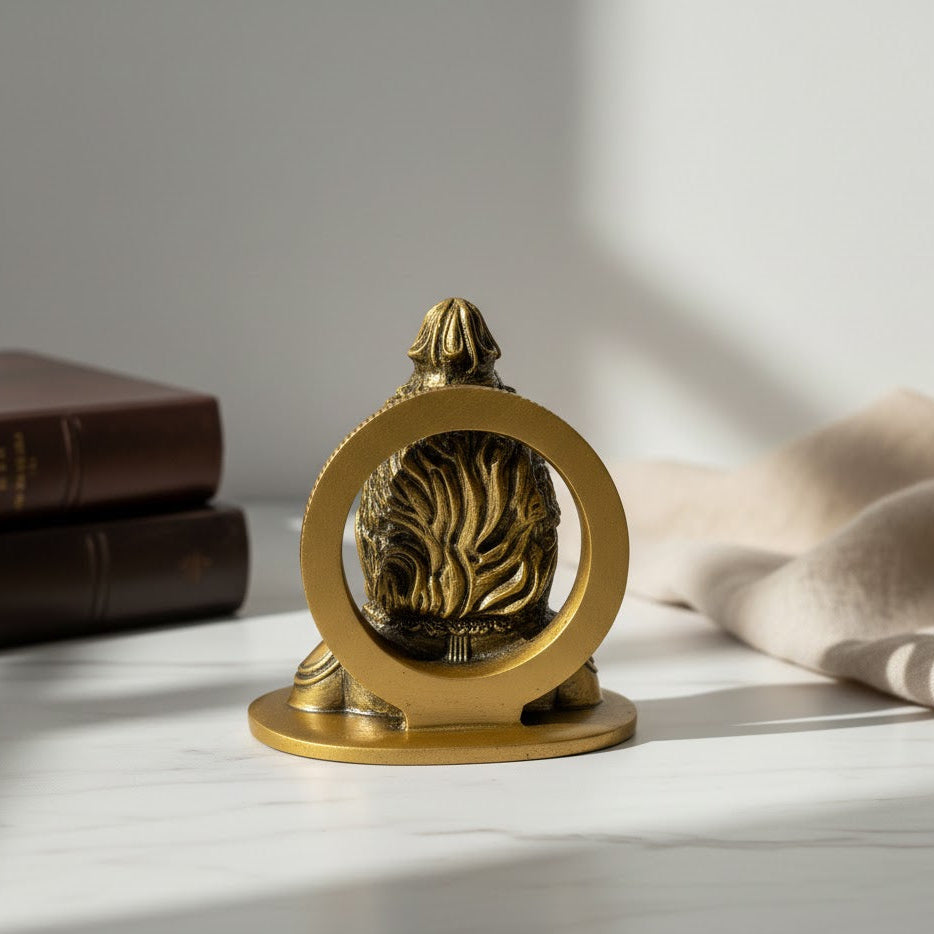 Divine Ram Face Murti (Golden)