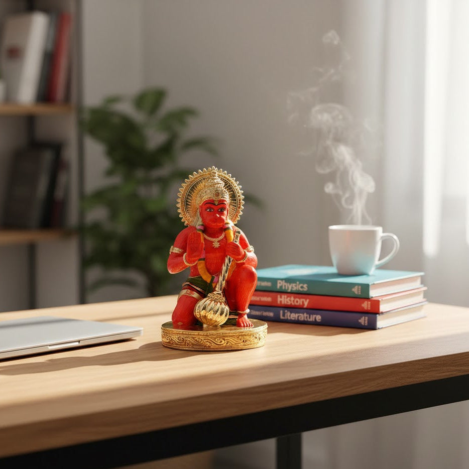 Hanuman Ji 24K Gold Plated Statue