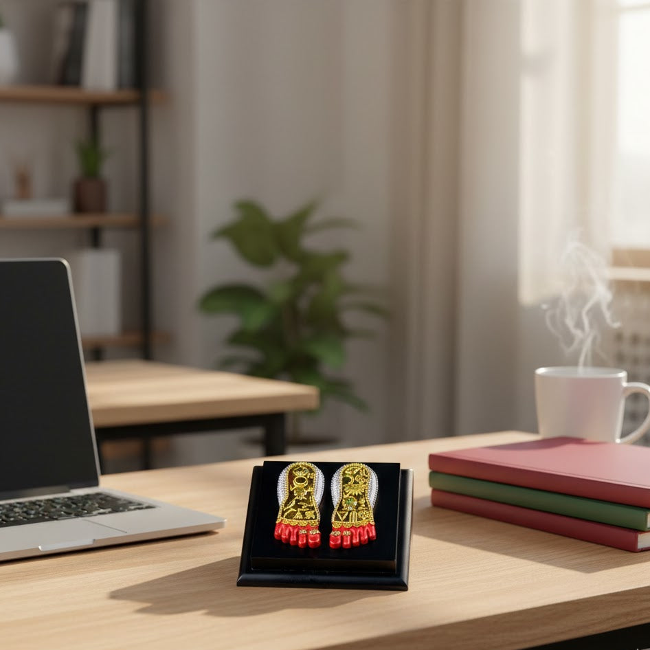 Laxmi Charan Paduka | 24K Gold-Plated |