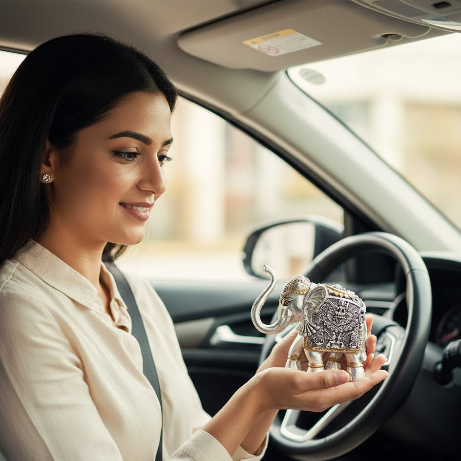 Silver Elephant for Vastu Idol