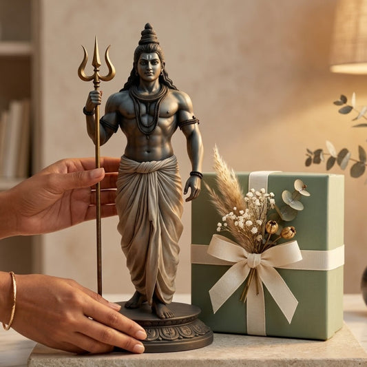 Standing Lord Shiva Trishul Idol