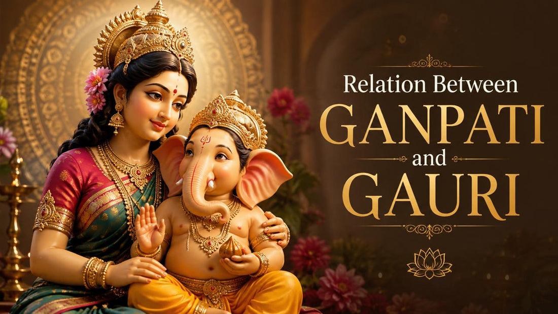 gauri ganpati relationship, who is gauri to ganpati, relation between gauri and ganesh, how is gauri related to ganpati, gowri ganesha relationship