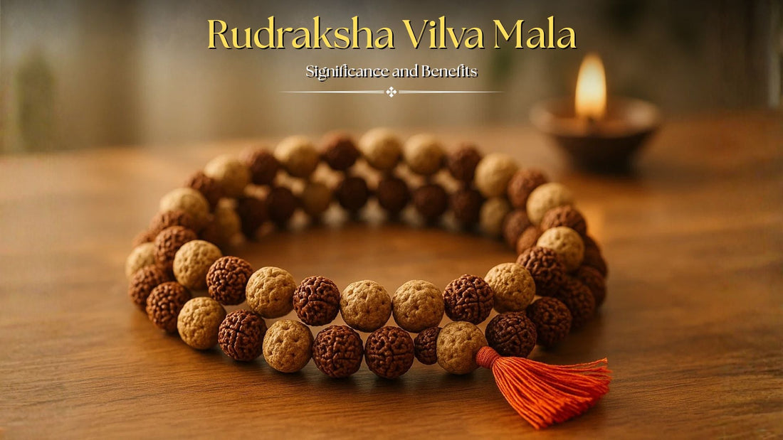 Significance and Benefits of Rudraksha  Vilva Mala