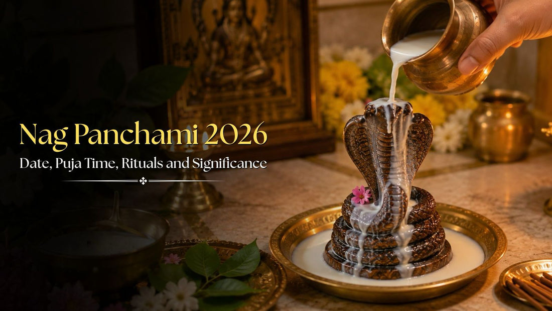 Nag Panchami 2026 puja: milk abhishekam offered to Nag Devta idol