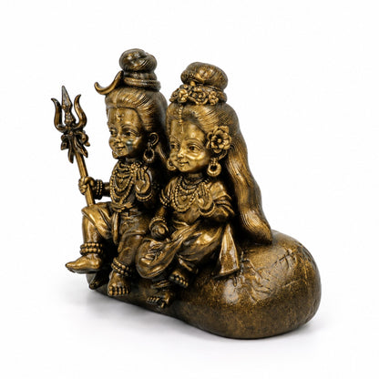 Cute Shiv Parvati Idol