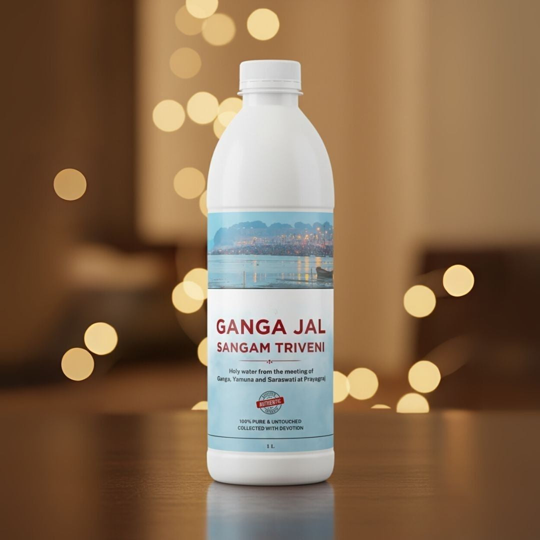 Sangam Triveni Ganga Jal | 100% Pure & Untouched Holy Water from Prayagraj | Sacred Water from Ganga, Yamuna & Saraswati