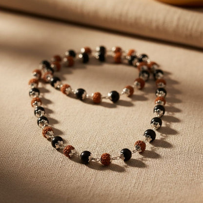 Rudraksha Karungali Cap Mala