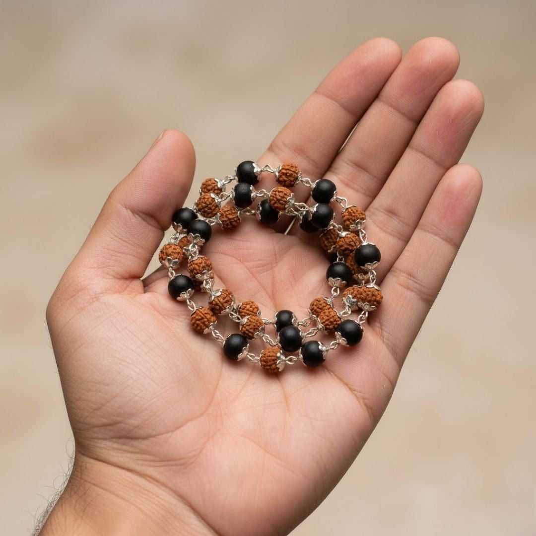 Rudraksha Karungali Cap Mala
