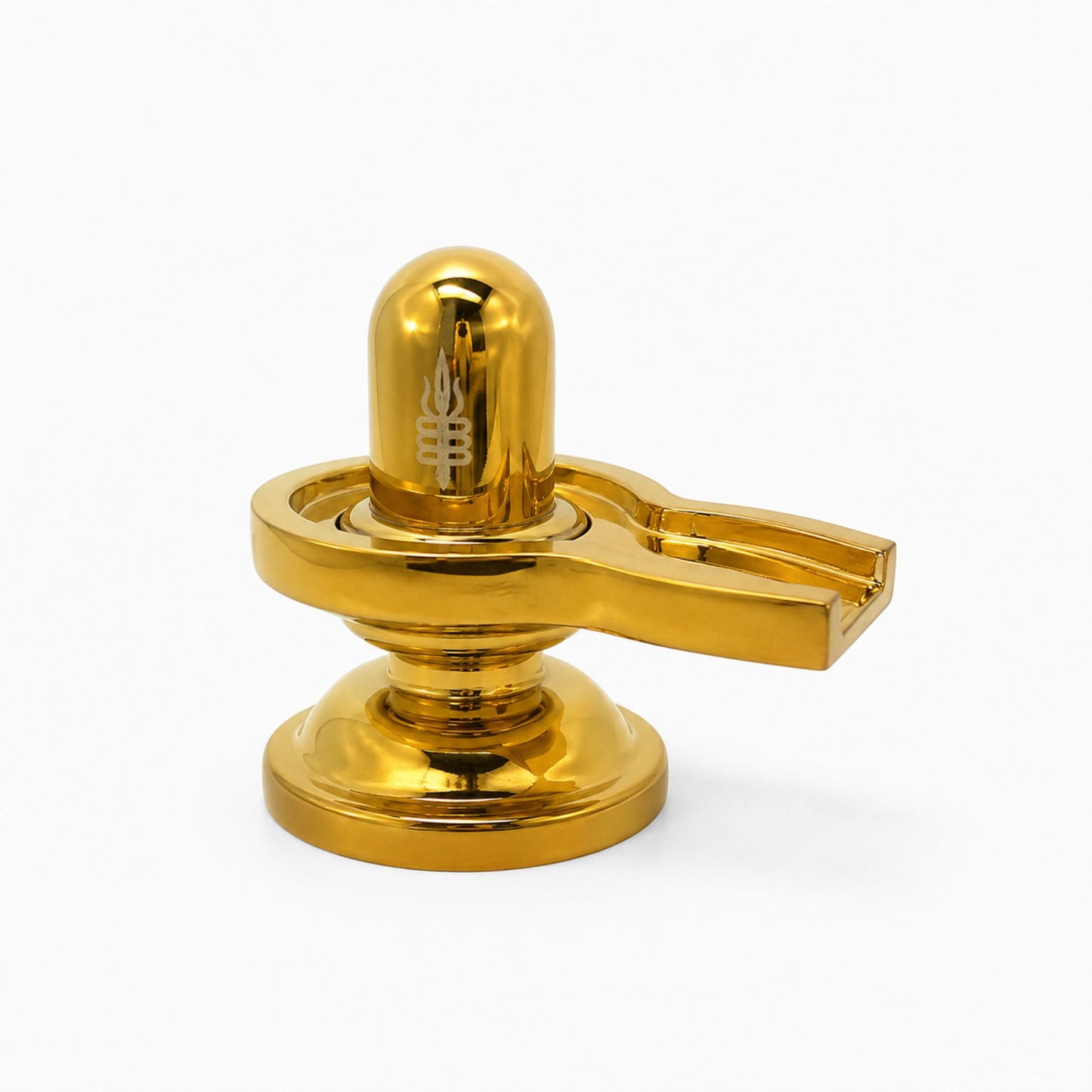 Premium Brass Shivling Idol (Golden)