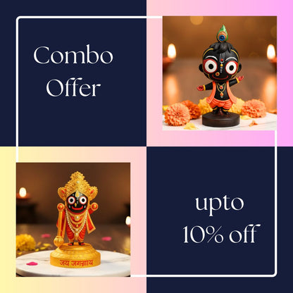 Lord Jagannath Divine & Dancing Murti Set