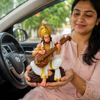 Lord Hanuman Playing Veena Murti
