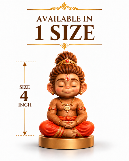 Meditating Bal Hanuman Idol