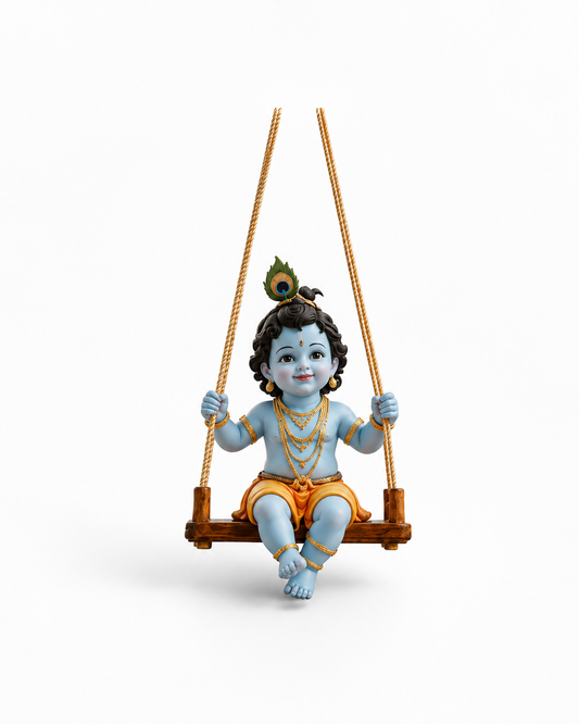 Little Krishna Jhula Car Hanging
