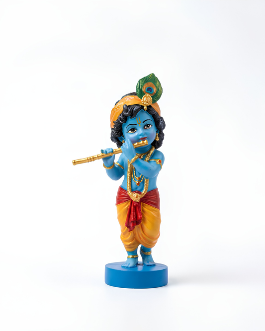 Bal Krishna Playing Flute Idol