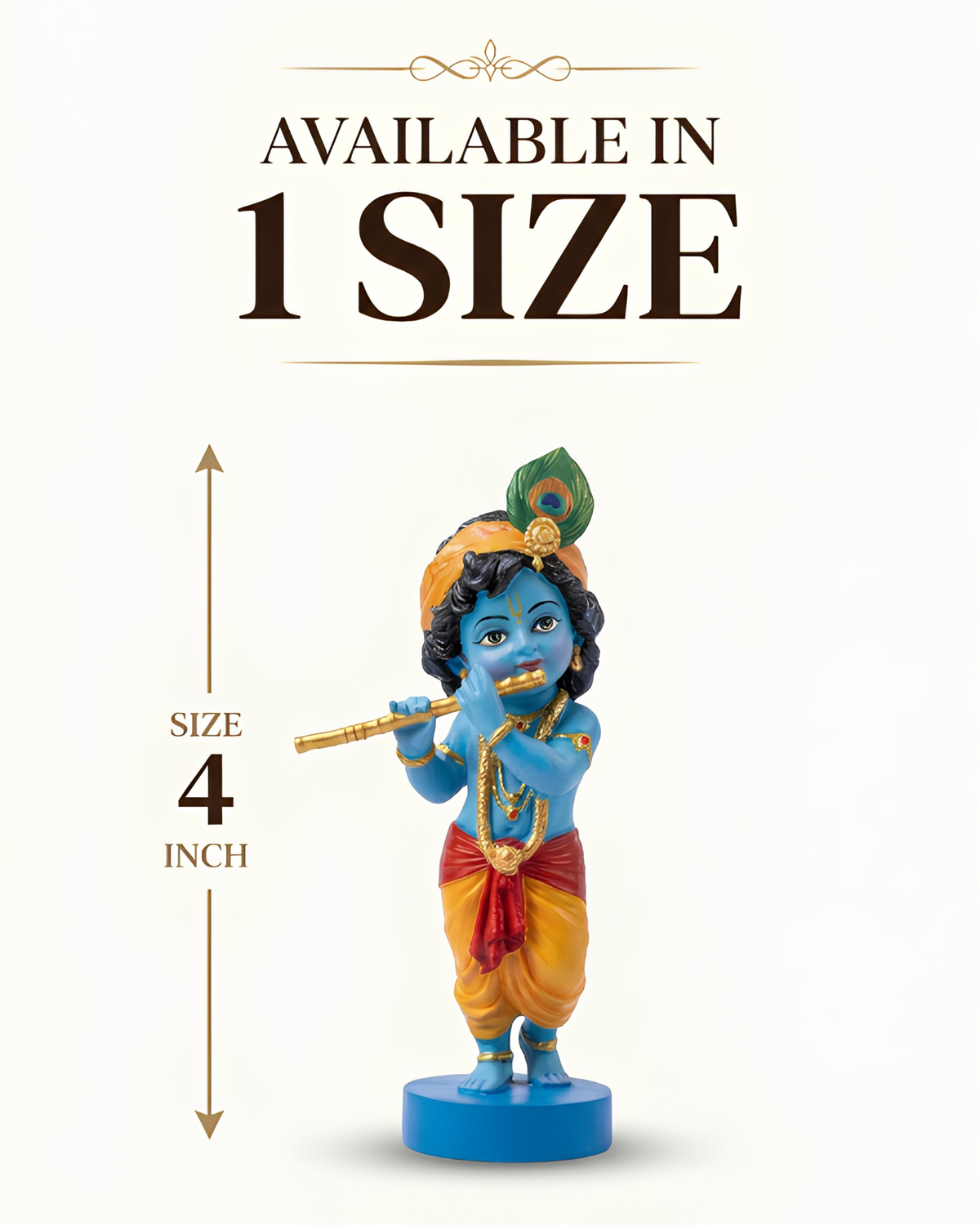 Bal Krishna Playing Flute Idol