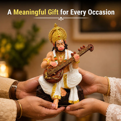 Lord Hanuman Playing Veena Murti