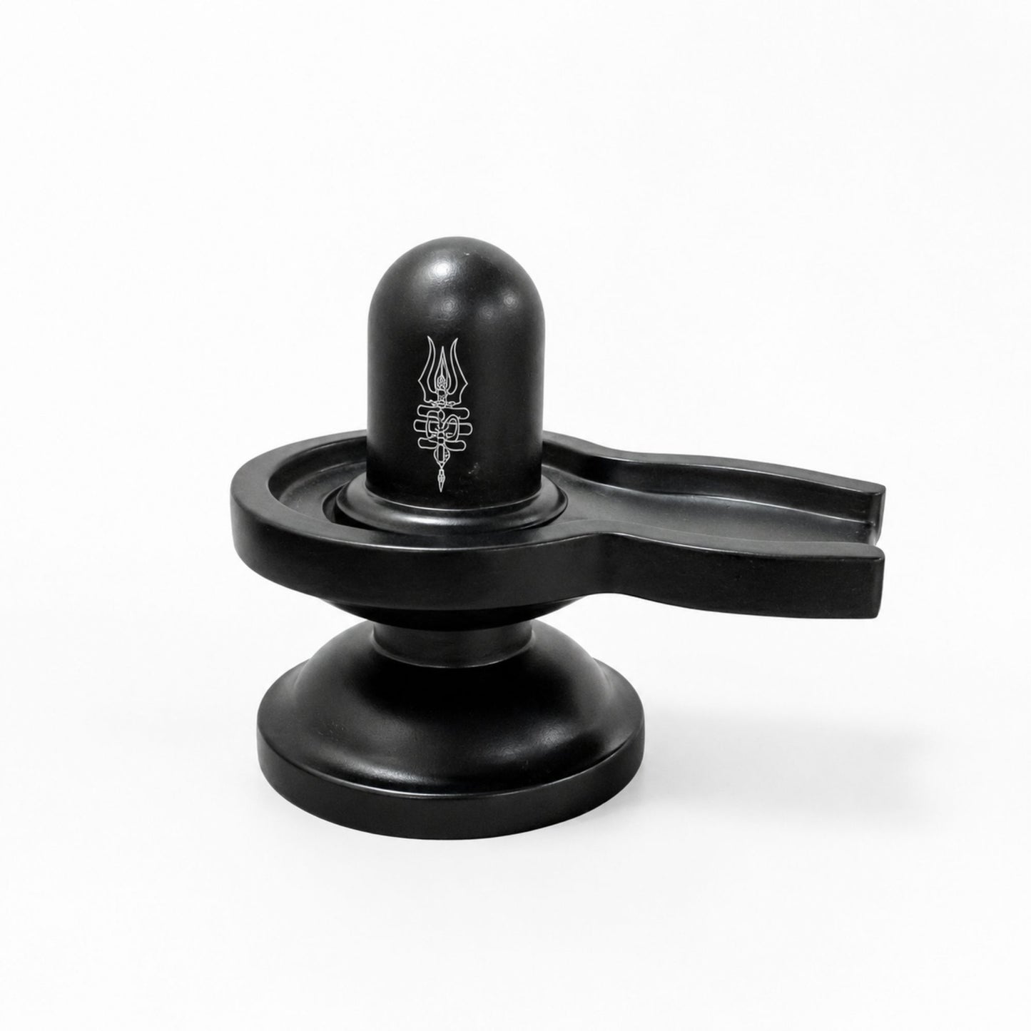 Premium Brass Shivling Idol (Black)