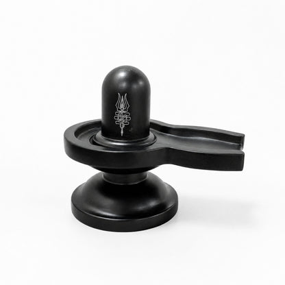 Premium Brass Shivling Idol (Black)