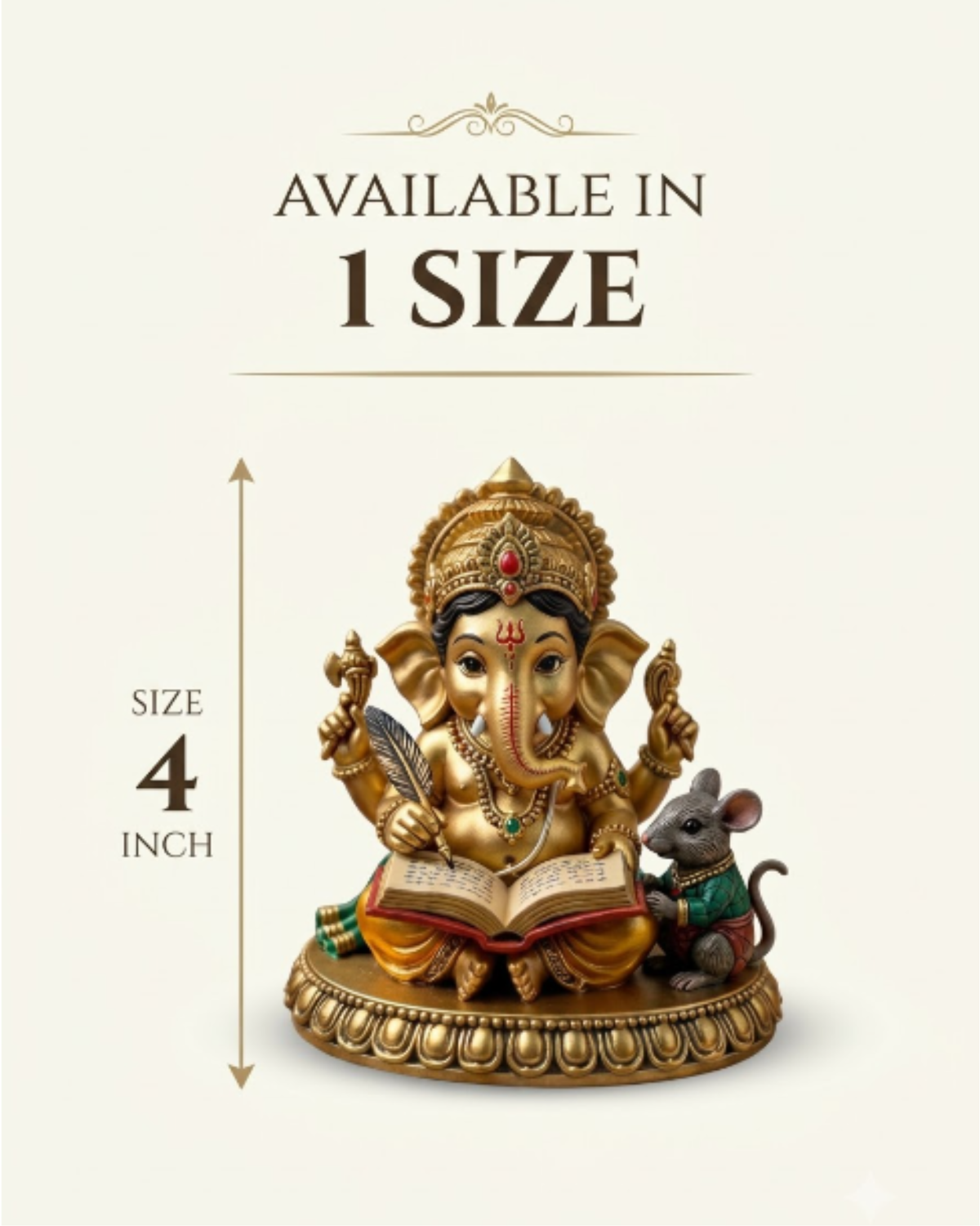 Lord Ganesh Studying Idol