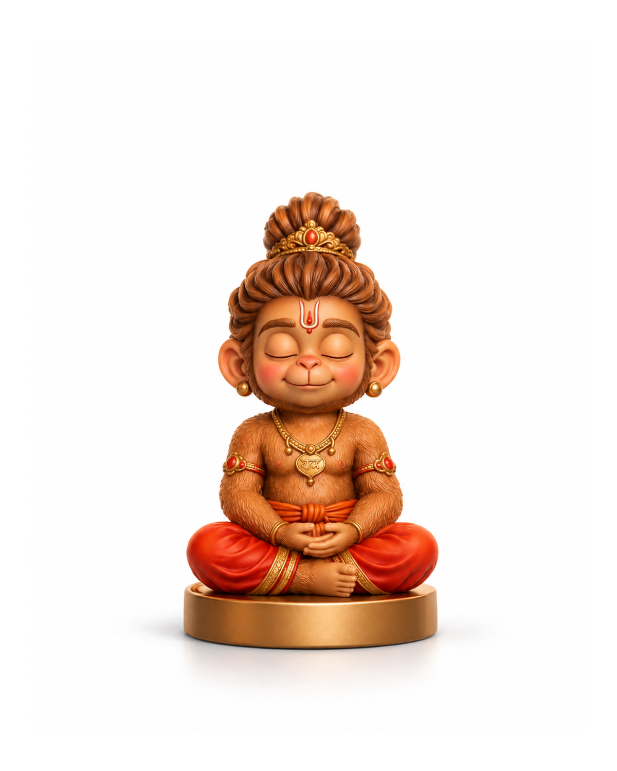 Meditating Bal Hanuman Idol