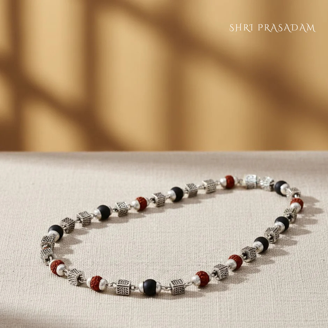 5 Mukhi Rudraksha Karungali Mala