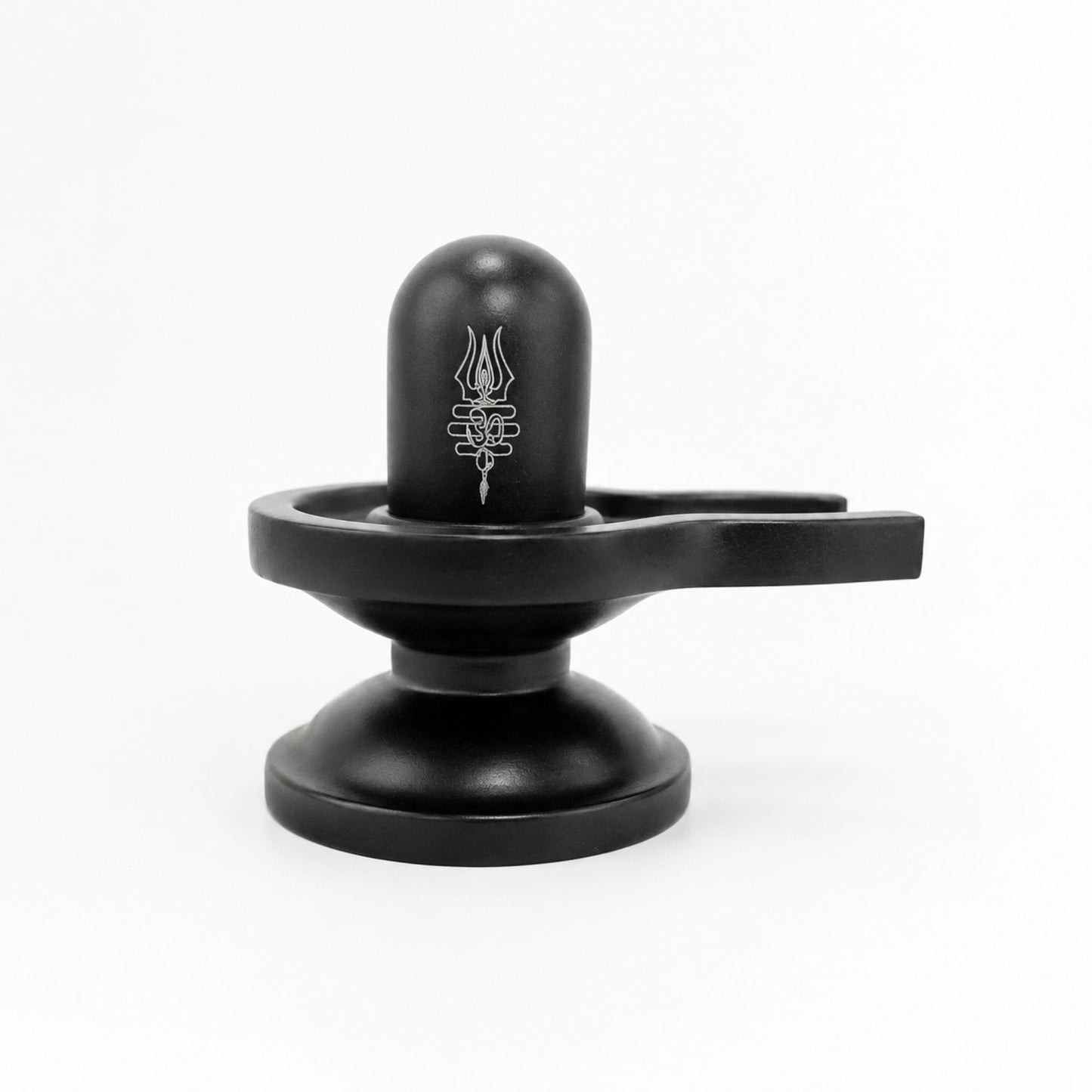 Premium Brass Shivling Idol (Black)