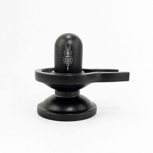 100% Pure Brass Shivling | Shiva Lingam Idol (Black)