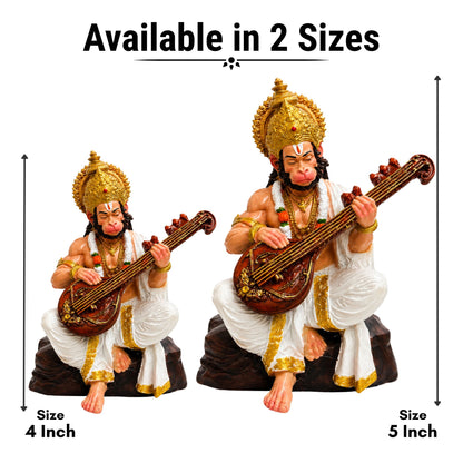 Lord Hanuman Playing Veena Murti