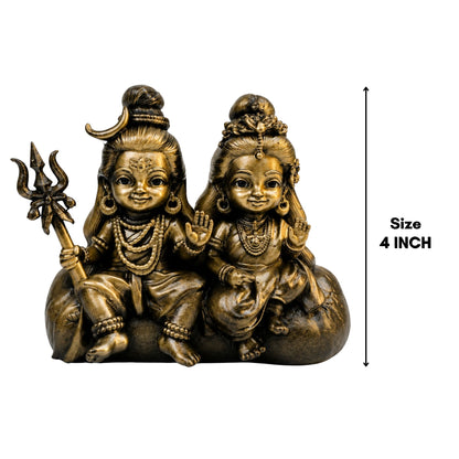 Cute Shiv Parvati Idol