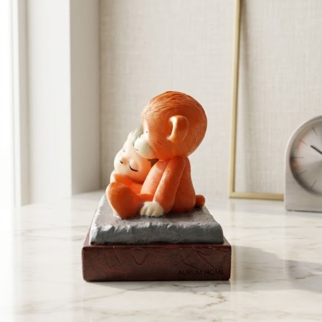 Baby Monkey & Orangutan Staute for Home Decor