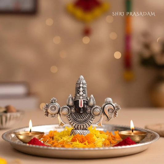 Balaji Silver Plated Plated Face Idol