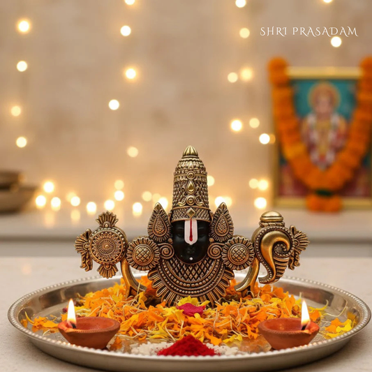 Balaji Gold Plated Plated Face Idol