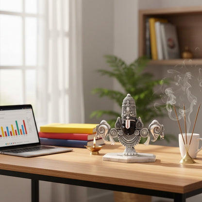 Balaji Silver Plated Plated Face Idol