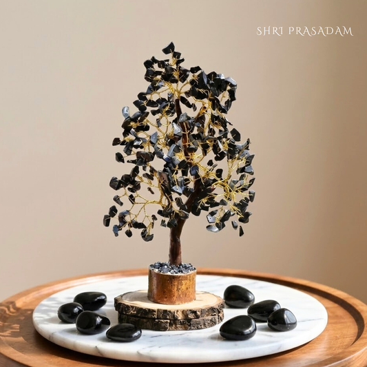 Black Tourmaline Crystal Tree – 300 Beads