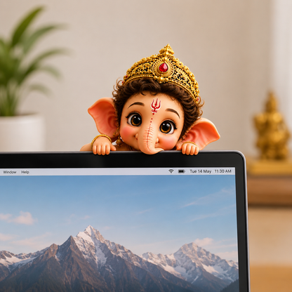Bal Ganesha Edge-Hanging Figurine