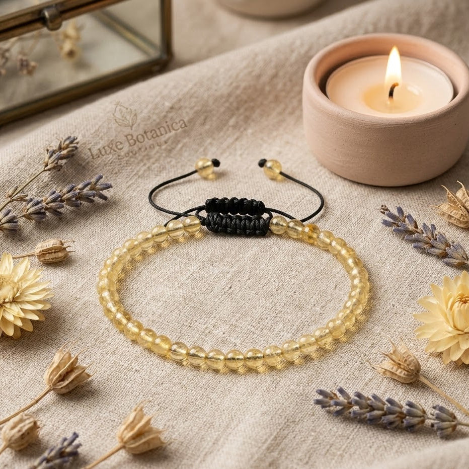 Citrine Adjustable Anklet
