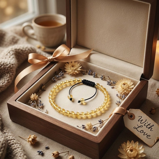 Citrine Adjustable Anklet