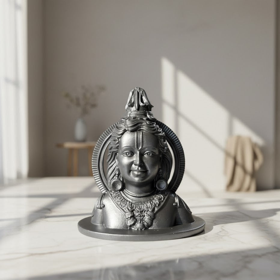 Divine Ram Face Murti (Black)