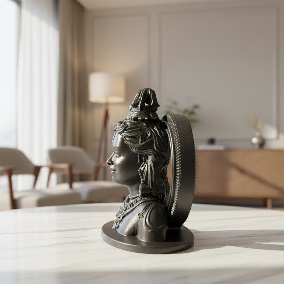 Divine Ram Face Murti (Black)