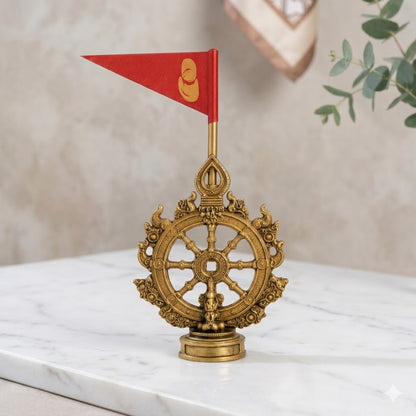 Jagannath Neela Chakra With Flag (Brass)