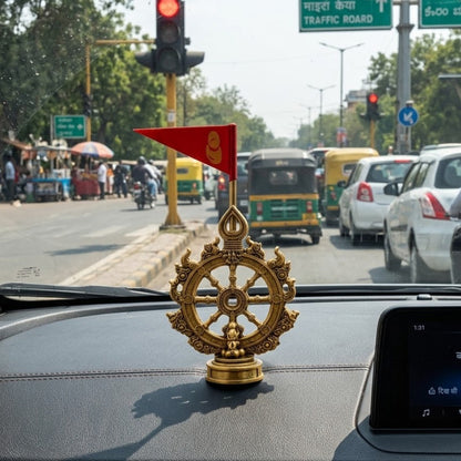 Jagannath Neela Chakra With Flag (Brass)