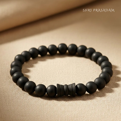 KARUNGALI DAMARU BRACELET - EBONY WOOD BEADS