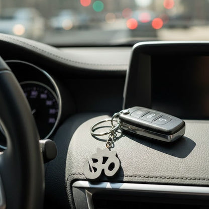 KARUNGALI WOOD OM KEYCHAIN